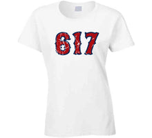 Load image into Gallery viewer, Boston Champs 617 Area Code Boston Baseball Fan Distressed T Shirt - image_7bfd6bea-4f2f-402a-8dc6-a8fa8fd7c7fd