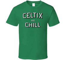 Load image into Gallery viewer, Celtix And Chill Parody Funny Basketball Fan T Shirt - image_7df3317b-5981-4d84-887a-7190616e8496