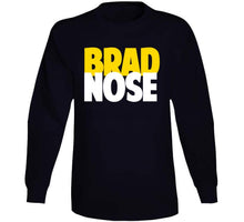 Load image into Gallery viewer, Brad Marchand Brad Knows Nose Boston Hockey Fan T Shirt - image_7e74218a-67a8-4624-9144-c354a30afe96