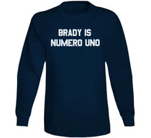 Load image into Gallery viewer, Brady Is Numero Uno Arnold Pumping Iron Parody Football T Shirt - image_7eb8b28e-3997-422c-a0d8-7c3ccca2202a