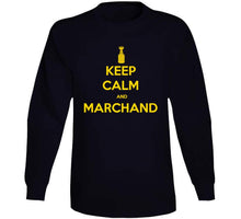 Load image into Gallery viewer, Keep Calm And Marchand Boston Hockey Fan T Shirt - image_7f7232c7-ed7a-4fa2-bb85-af84ed117b46