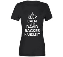 Load image into Gallery viewer, David Backes Keep Calm Boston Hockey Fan T Shirt - image_7f88371a-6f21-48be-b27c-0112b6d793d4