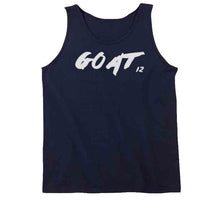 Load image into Gallery viewer, He Is The Goat Tom Brady New England Football Fan T Shirt - image_7fcb3c30-a4fe-4fef-9d73-9d1df73481f9