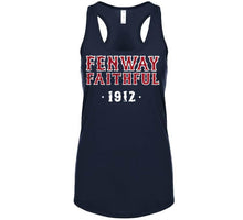 Load image into Gallery viewer, Fenway Faithful Est 1912 Boston Baseball Fan T Shirt - image_80ca6b6c-e8c8-4080-b840-11bdc6401603