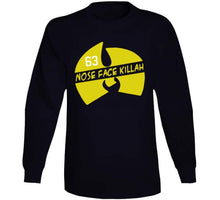 Load image into Gallery viewer, Brad Marchand Nose Face Killah Bees Boston Hockey Fan T Shirt - image_80e3c871-6a5c-429a-a8d7-daa7efda2528