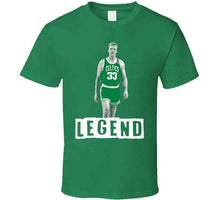 Load image into Gallery viewer, Larry Legend Bird GOAT Boston Basketball Fan T Shirt - image_8102188f-6707-4b44-8c68-859d07e5ec0d