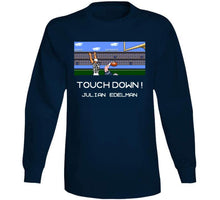 Load image into Gallery viewer, Julian Edelman Tecmo Bowl Touchdown New England Football Fan T Shirt - image_81adaaea-cd37-477d-b1f9-96dd1096449e