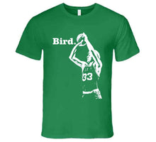 Load image into Gallery viewer, Larry Bird Silhouette BIRD Boston Basketball Fan T Shirt - image_82e34cb7-954d-4ae8-a442-01217b254ecf