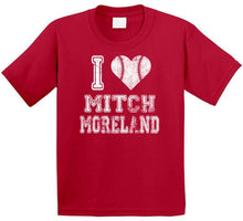 Load image into Gallery viewer, Mitch Moreland I Heart Boston Baseball Fan T Shirt - image_8483435b-90cb-4ccf-bcba-e714ede04c15