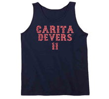 Load image into Gallery viewer, Rafael Devers Carita Distressed Boston Baseball Fan T Shirt - image_848d4a06-2a3b-4bed-b0ed-b7fabcb7a142