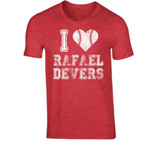 Load image into Gallery viewer, Rafael Devers I Heart Boston Baseball Fan T Shirt - image_849a22d7-fc9e-4f52-a5eb-5a4f4a61742d