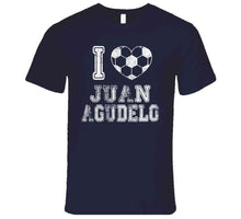 Load image into Gallery viewer, Juan Agudelo I Heart New England Soccer T Shirt - image_859428aa-2016-488a-865b-72f9c152d520