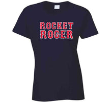 Load image into Gallery viewer, Roger Clemens Rocket Roger Hall of Fame Boston Baseball Fan T Shirt - image_8716b705-5e65-42b8-b04e-1e6b7f547c13