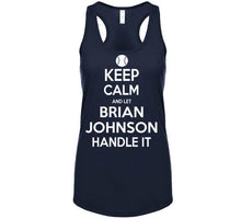 Load image into Gallery viewer, Brian Johnson Keep Calm Boston Baseball Fan T Shirt - image_872af37e-3a7f-4fd4-9243-e2e5e0c4c0ad