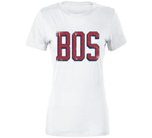 Load image into Gallery viewer, Boston Vintage BOS Baseball Fan  T Shirt - image_877ad5b2-2dbb-4e89-9b3c-da8c84019b48