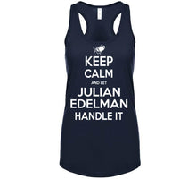 Load image into Gallery viewer, Julian Edelman Keep Calm New England Football Fan T Shirt - image_88190ab7-0b0d-4ea4-a482-4600bfde6c85