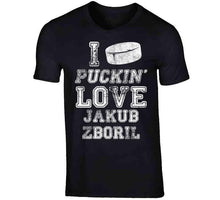 Load image into Gallery viewer, Jakub Zboril I Love Boston Hockey Fan T Shirt - image_89320532-80e7-4293-827b-793b29f47ffd