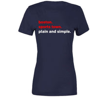 Load image into Gallery viewer, Boston Sports Town Plain and Simple New England Football Fan T Shirt - image_89d51d5e-50b8-4793-a378-cad7a57c48d4