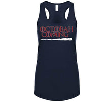 Load image into Gallery viewer, Octobah is Coming Game of Thrones Parody Boston Baseball Fan T Shirt - image_8b158f26-fed3-4258-a622-429649676197