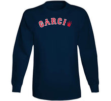 Load image into Gallery viewer, Boston Faithful Garcia Baseball Fan Navy V2 T Shirt - image_8ce38aac-faaa-4861-9e7f-79fea88ede13