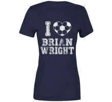 Load image into Gallery viewer, Brian Wright I Heart New England Soccer T Shirt - image_8d6534f7-fb38-49d9-a98b-be629a2dccc1