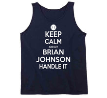 Load image into Gallery viewer, Brian Johnson Keep Calm Boston Baseball Fan T Shirt - image_8dff9870-b250-4467-832d-9c2f4a974ffa