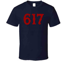 Load image into Gallery viewer, Boston Area Code Boston Baseball Fan T Shirt - image_8ea6fb57-8c07-4c2f-b3cb-51e6331c0862