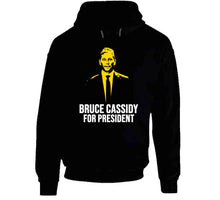 Load image into Gallery viewer, Bruce Cassidy For President Boston Hockey Fan T Shirt - image_8f6dfe7f-5c51-4705-8a78-876807b8f9fc