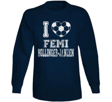 Load image into Gallery viewer, Femi Hollinger Janzen I Heart New England Soccer T Shirt - image_8f7f7264-b73d-4403-9bf2-93d103f95158