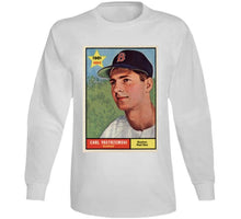 Load image into Gallery viewer, Carl Yastrzemski Rookie Card Boston Baseball Fan V2 T Shirt - image_8fe4aaf4-b62b-49e8-baa5-8e879c20b2c0