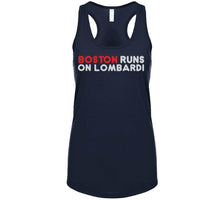 Load image into Gallery viewer, Boston Runs On Lombardi City Of Champions Football Fan T Shirt - image_90c03766-344e-4527-bc3f-a7d1d9c00ef4