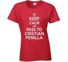 Load image into Gallery viewer, Cristian Penilla Keep Calm Pass To New England Soccer T Shirt - image_911dee5a-3e2c-48bc-b8d6-ffdba0490696