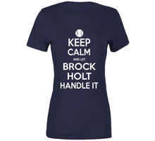 Load image into Gallery viewer, Brock Holt Keep Calm Boston Baseball Fan T Shirt - image_91e145df-24cd-42ce-a702-67093566bcfc