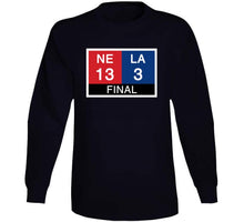 Load image into Gallery viewer, LIII Scoreboard New England Football Fan T Shirt - image_926e98a0-2ed0-4fd0-8496-ff99cad01727