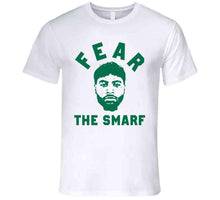 Load image into Gallery viewer, Boston Basketball Marcus Smart Fear The Smarf Fan T Shirt - image_92a2b07b-2c1f-47ef-99f3-02dcd669e8a9