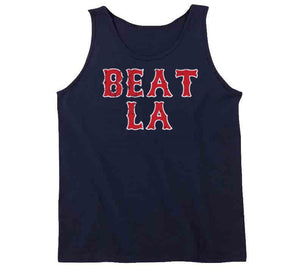 Beat LA Boston Baseball Fan Distressed T Shirt - image_9323b290-f423-4b4e-9e5e-5f572d6cfd25