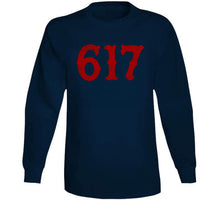 Load image into Gallery viewer, Boston Area Code Boston Baseball Fan T Shirt - image_934139df-52ec-4d47-8fd5-08a2cf733cb8