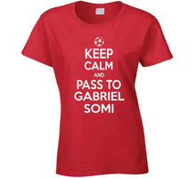Load image into Gallery viewer, Gabriel Somi Keep Calm Pass To New England Soccer T Shirt - image_9352f5b0-ef2c-47e8-8620-545fa9965230