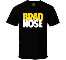 Load image into Gallery viewer, Brad Marchand Brad Knows Nose Boston Hockey Fan T Shirt - image_9404e007-2cf8-4e6d-853b-5bfc376930a9