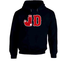 Load image into Gallery viewer, JD Martinez JD Socks Boston Baseball Fan Distressed T Shirt - image_9483c31c-a757-47e3-910e-42cab13fad61