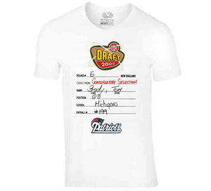 2000 Tom Brady Draft Card New England Football Fan T Shirt - image_95d77336-bb6a-4e7e-914c-535565546a64