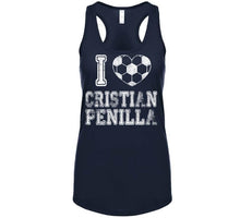 Load image into Gallery viewer, Cristian Penilla I Heart New England Soccer T Shirt - image_971c2eea-7b97-4881-9617-0c895b80e2d6