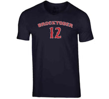 Load image into Gallery viewer, Brock Holt Brocktober 12 Boston Baseball Fan Distressed T Shirt - image_97f7fcb4-cc21-4aef-92b3-fd7f1836a43b