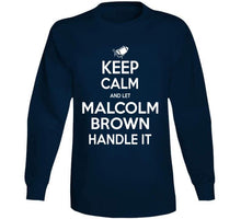 Load image into Gallery viewer, Malcolm Brown Keep Calm New England Football Fan T Shirt - image_98967298-17e4-4acd-aa7f-72f3e178d7e7