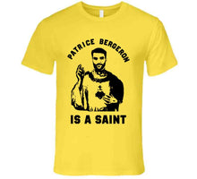 Load image into Gallery viewer, Patrice Bergeron Is A Saint St Patrice Boston Hockey Fan T Shirt - image_9a187420-034c-4364-8177-169487ebf509