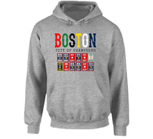 Load image into Gallery viewer, Boston City of Champions Boston Sports Fan Distressed T Shirt - image_9a4ab133-e6b9-4327-a8fe-9ac4619d8dd9