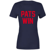 Load image into Gallery viewer, Pats Win New England Football Fan T Shirt - image_9a8a52ca-e1dc-4430-9ed0-76a163c4ef14