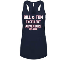 Load image into Gallery viewer, Bill And Tom Excellent Adventure Est 2000 New England Football Fan T Shirt - image_9abe11f1-31bc-4262-9955-366d0ccd703f