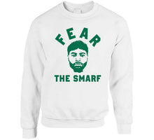 Load image into Gallery viewer, Boston Basketball Marcus Smart Fear The Smarf Fan T Shirt - image_9b0486af-b437-450d-9abf-bf48536117f6