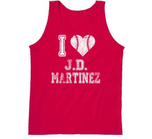 Load image into Gallery viewer, JD Martinez I Heart Boston Baseball Fan T Shirt - image_9b3877cd-64ec-4ca3-a2c5-179f5188033a
